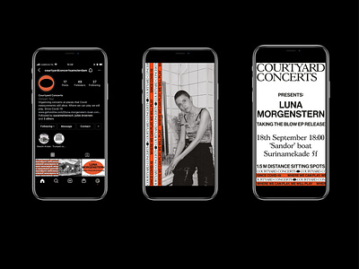 Courtyard Concerts - Visual identity and communication