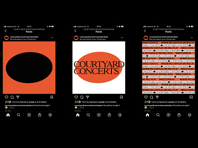 Courtyard Concerts - Visual identity and communication