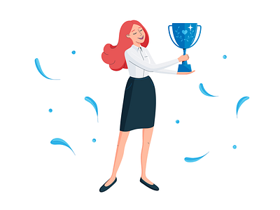 Be number one! best shot blue and white business character characterdesign company cup digitalart flatdesign flatillustration office officeworker vector vectordesign vectorillustrator victory winner