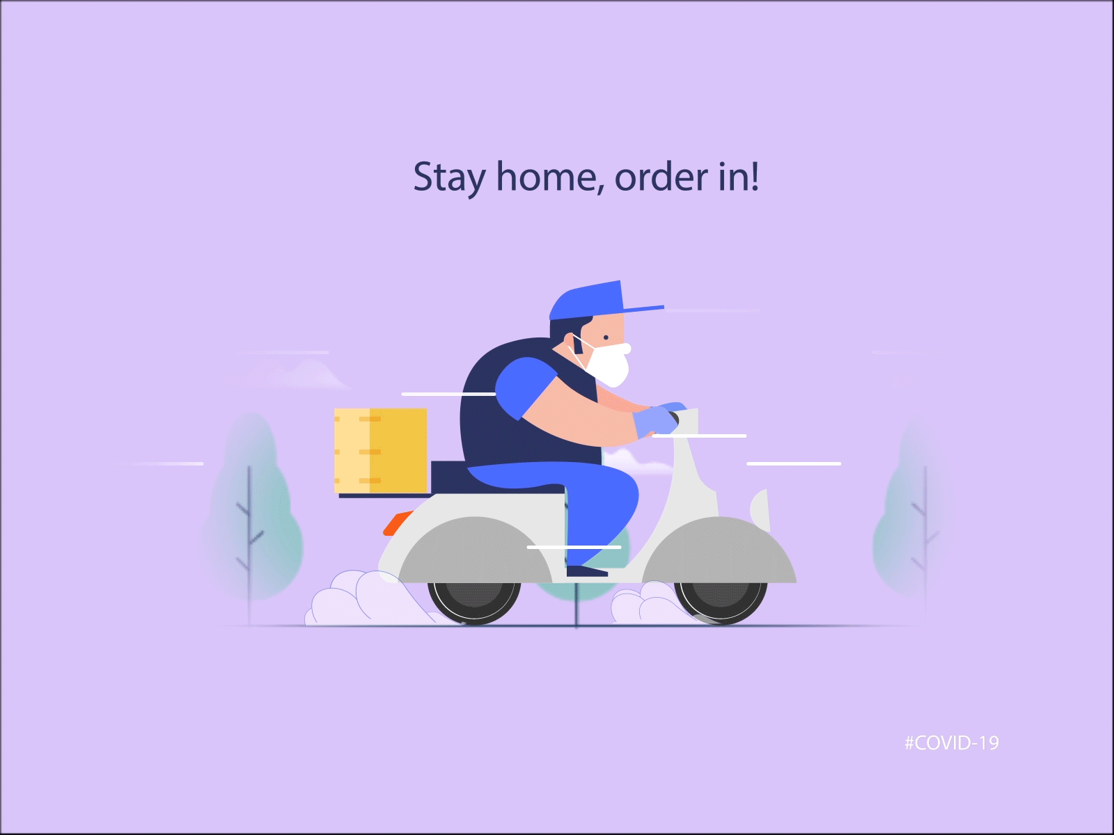 Stay home, order in! aftereffects animation after effects rsuralkar stayathome