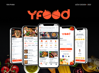 YFOOD - Food Delivery Mobile App food fooddeliveryapp headhunter hr mobileapp productdesign recruiter talent acquisition uiux uiuxdesign