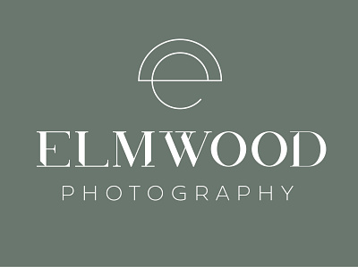 Elmwood Photography - Logo & Branding abstract branding branding guide business card design logo minimal