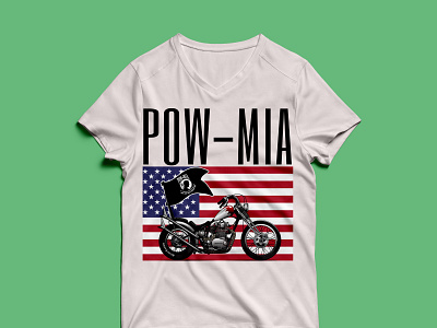 pow-mia USA flag 2020 branding design fashion illustration logo minimal t shirt design typography vector vintage