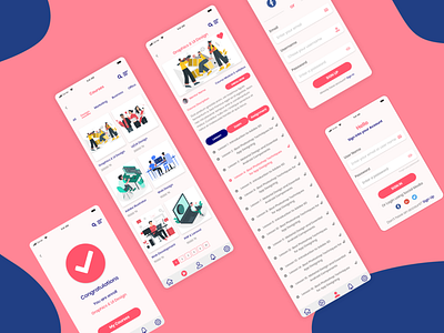 Education Learning Course App Design