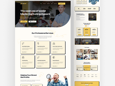 Marketing Agency Web Landing  Page Design