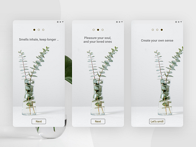 Smell - App concept - Light mood app branding colors dailyui design ui user experience user interface userexperience userinterface uxui