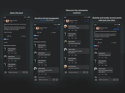 Facebook posts commenting experience - Tiny enhancemt. app colors design facebook meta product redesign socialmedia ui userexperience userinterface uxui