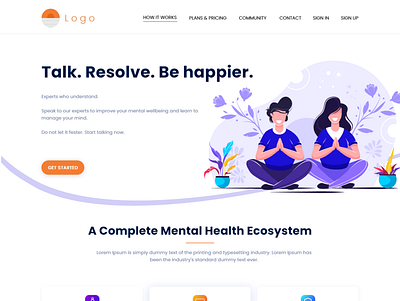 Online Therapist Website Design animation branding graphicdesign icon illustration logo ui ux website