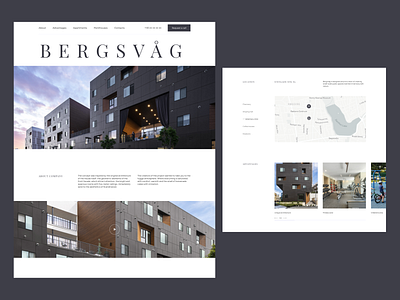 BERGSVAG app design branding design landingpage ui web webdesigner