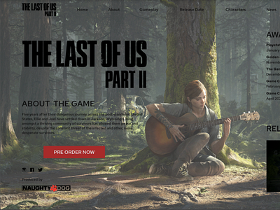 The Last of Us Prototype made with Figma