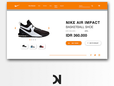 Nike Web Design app ui ux web website