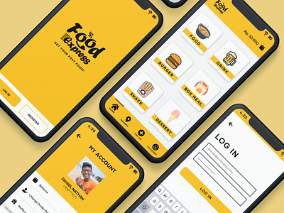 FoodExpress Mobile App Design