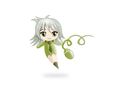 Mascot girl graphic designer illustration mascot pen woman