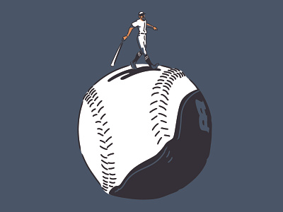 Backside Baseball - Walk apparel apparel design athlete baseball branding illustration sports brand