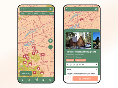 Сamping and travel mobile design