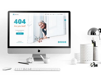 404 page design for health tech startup