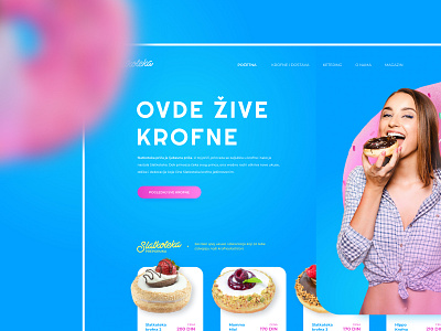 Doughnut Shop Landing Page