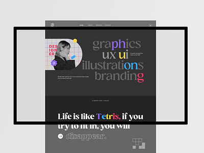 Personal portfolio website design figma graphic design portfolio ui web website