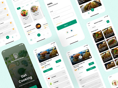 Food Recipe App adobe xd clean design figma food foodrecipe mobile app design recipe restaurant ui ux xddailychallenge