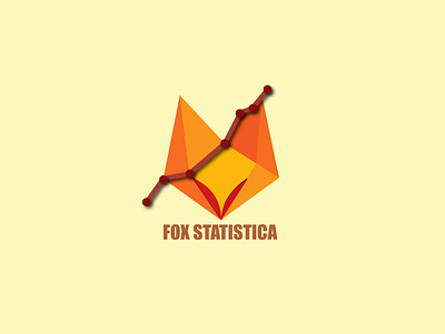 Fox Statistica 3d art ai branding design fox fox logo freetime head hobby illustrator jpg macedonian pdf product shadow statistic work