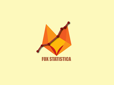 Fox Statistica 3d art ai branding design fox fox logo freetime head hobby illustrator jpg macedonian pdf product shadow statistic work