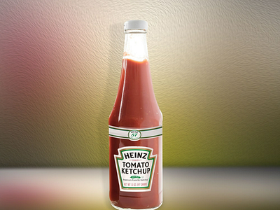 Tomato Ketchup Label Design.