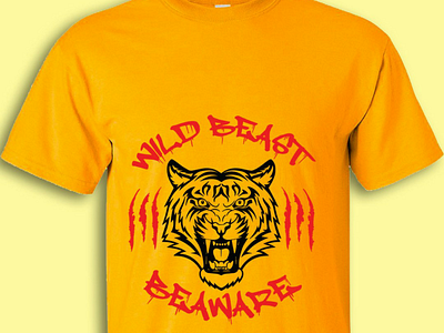 Wild Beast-Beaware. t shirt tshirt logo logos