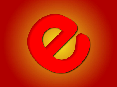 Letter e logo.