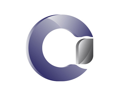 3D C Logo Blue