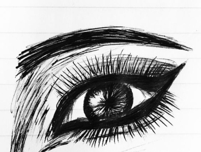 An eye abstract amazing art artwork design draw handdraw pen pencil sketch