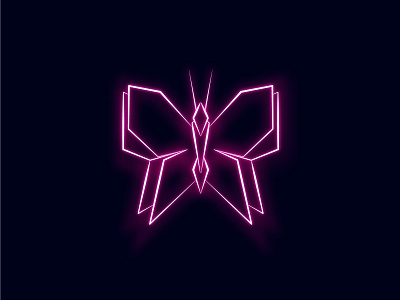 Butterfly Neon abstract art artwork butterfly creativity design graphic design illustration logo neon vector