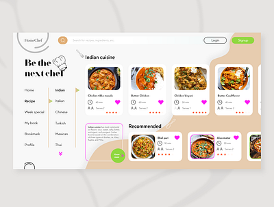 Recipe website design color design food website interaction design recipe ui ui design uiux web web design webdesign website design