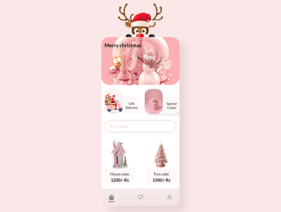 Christmas app app christmas color design designer interaction design ios app design ui ui design uiux
