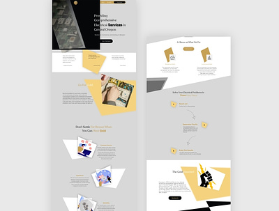 Website design - electricians design designer illustration interaction design ui ui design uiux webdesign website design