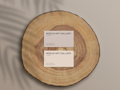 "Modus Art Gallery" business card business card design graphicdesign