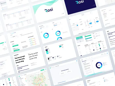 Rosi - Design System application branding dashboard design interface ui ux webapp website