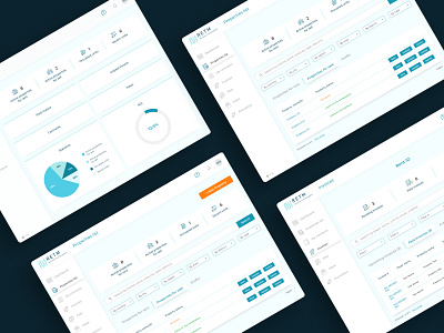 RETM real estate management web app app branding design real estate application realestate ui ux uxui design webapp