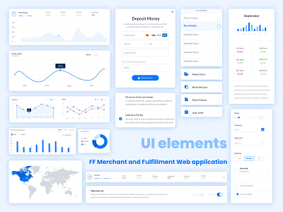 UI Elements e-Commerce web application e commerce ui ui design ui elements ui kit ux web app design web application