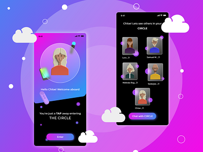 THE CIRCLE CHATTING APP (Inspired by NETFLIX Show "THE CIRCLE")