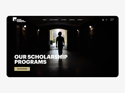 Jackie Robinson Foundation - Home Hero baseball design hero section home page ui web web design