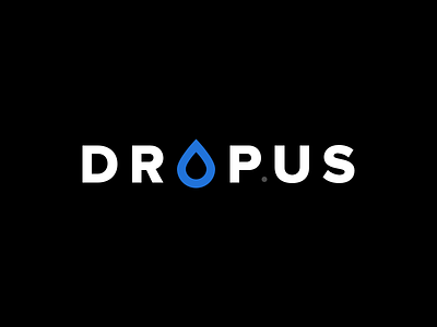 Dropus Logo Design cms drop dropus flat file logo mark md simple us