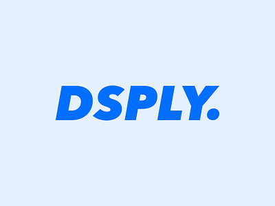 Dsply blue dsply logo logotype type