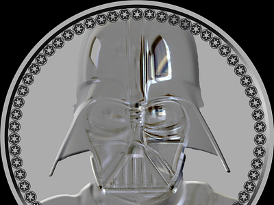 Darth Vader Coin adobe photoshop branding character chromatic concept design icon illustration photomanipulation star wars art