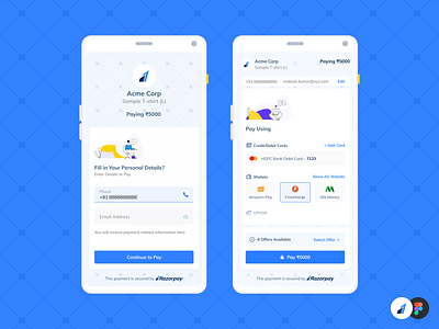 Razorpay | Checkout Flow Redesign app checkout checkout flow design features fintech payment product ui ux