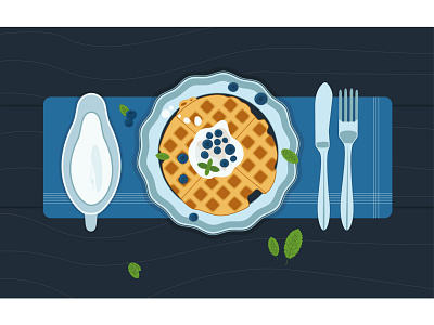 Blueberries design food illustration illustrator vector