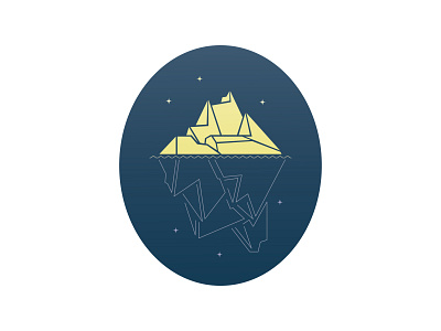 Iceberg design illustration illustrator label label design labeldesign minimal paper sticker vector