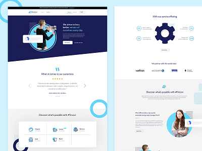 Fund Management Landing Page Design