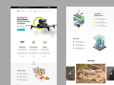 Drone Based Website Landing Page Design business design drone landing page layout mockup modern psd template ui ux web website