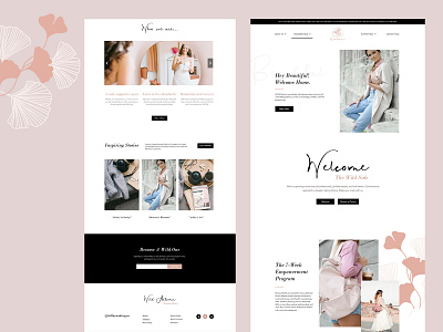 Website Design for Women Empowerment creative design landing page layout mockup modern photoshop template ui web website