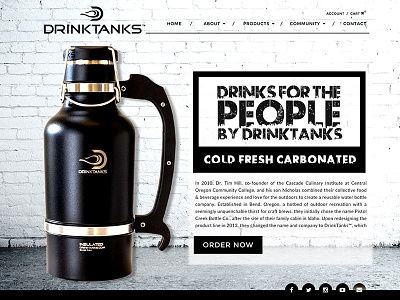 Drink Tanks beer layout mockup photoshop psd template web